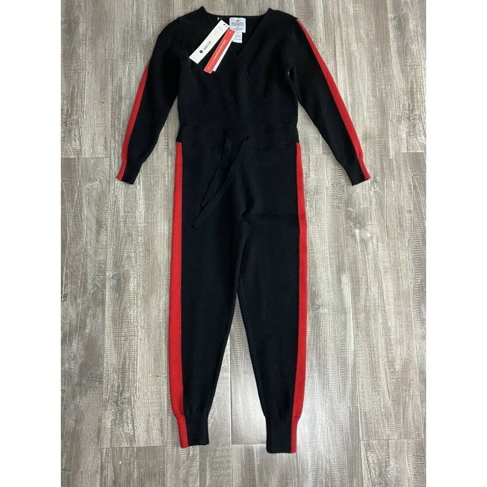 Madeleine Thompson Aqua viscose warm overall girl suit size 7-8 years Kids